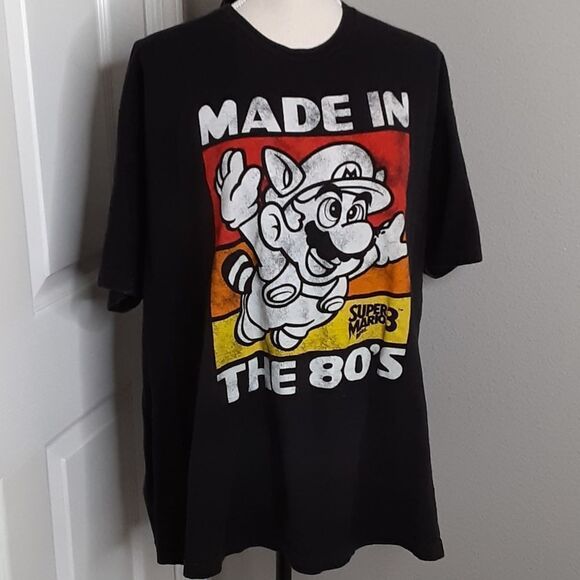 SUPER Mario Bros The 80's Tee - Picture 1 of 7